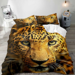 Gepardiga tekikott Loomateemaline voodipesukomplekt Voodipesukomplekt t&uuml;drukutele poistele Tekikott Kuninganna Kuningas Suurus &Uuml;ksik Twin Ilma tekita EU Single(135x200cm)