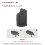 Valmistatud Alcantara materjalist BMW F30 F32 2013- 3. seeria keskkonsooli kate k&auml;etoe kasti paneeli katte viimistlus Auto siseviimistluse tarvikud Carbon Leather LHD gray