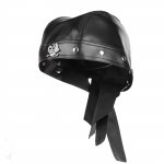 PU Nahast Biker Kolju M&uuml;ts Naistele Reguleeritav Mootorratta Jalgrattas&otilde;idu Must Bandana Peakate Doo Rag S&otilde;itmiseks ja V&auml;litegevusteks