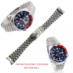 Rolamy 22mm 316L Terasest Tahked Kaardus Otsaga Kruviga L&uuml;lidega Oyster Pandlaga Jubilee K&auml;ev&otilde;ru Kellarihm Rihm Seiko 5 SRPD53K1 jaoks 22mm h&otilde;be