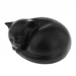 Lemmiklooma tuhastamise urni hoiustamise skulptuur Lemmiklooma m&auml;lestusfiguur Matuse urn Puidust kassi urn M&auml;lestuslooma urn Loomatuhk
