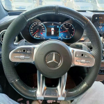For Mercedes Benz A B C E Class W177 W247 W213 W205 CLA GLB AMG - Hand-stitch Leather car Steering Wheel Cover style 1