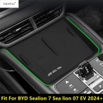 For BYD Sealion 7 Sea lion 07 EV 2024 2025 Central Wireless Charging Protection Anti-Slip Pad Silica Gel Interior Accessories