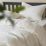 G5Z Minimalistlik Puhtvalge Hotelli Tekikottide Komplekt - Pesta Saadud Puuvill 4-osaline &Uuml;hev&auml;rviline Voodipesu 1.2m Fitted Sheet 3-Piece: Duvet Cover 1.5x2.0m