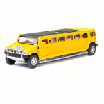 1/32 Sulamist Hummer H2 Pikendatud Limusiin Metallist Valatud Auto Mudel Heli ja Valgusega T&otilde;mmatav Laste M&auml;nguautod Kingitus kollane