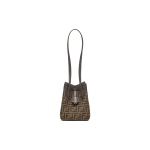Fendi Origami Peidetud Magnetilise Pandlaga V&otilde;tmehoidja Ripats Origami Koppkott Puuvillasegust Vasikanahast Tassima &otilde;lakott Mini Naiste kotid 8BS083-AFPM-F1GL7 Basic Set (Bag+Dust Bag) black