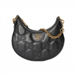 Gucci GG Matelass&eacute; Kuldne Logo Kett L&otilde;uend Seljakott Nahast &Otilde;lakott Naiste &Otilde;lakott Must 739736-UM8IG-1000 Basic Set (Bag+Dust Bag)