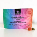 20 kummikommi CBD 30mg + THC 5mg (Mitme puuvilja) 1 kotike