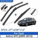 Opel Astra J GTC 2009-2015 jaoks 27 +25 +12 Esiosa Tagaosa Kojameeste Labad Tuuleklaas Tuuleklaasi Akna L&otilde;ikuri Tarvikud 2014 2015 must