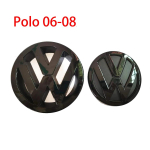 VOLKSWAGEN VW jaoks 2 tk Asendus L&auml;ikiv Must Esiv&otilde;re Embleem + Tagumine Pagasiruumikaane Embleem Logo volkswagen Polo 6R 6C 2006-201 jaoks