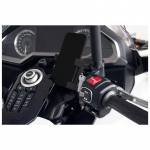 ABLZ-Mootorratta telefoni hoidik Laadimise navigatsioonikinnitus Honda Gold Wing DCT GL1800 2018-2024 jaoks must