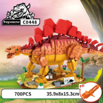 MOC Jurassic Series Spinosaurus Tyrannosaurus Rex Ehitusklotside Komplekt Dinosaurus Velociraptor Idee M&auml;nguasjad Ideaalne Laste S&uuml;nnip&auml;evaks Paper Instruction