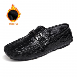 Luksuslik krokodillimustriga nahast meeste kingad Must Vabaaja &Auml;rikingad Mokassiinid Hingavad Kerged S&otilde;idukingad meestele Loaferid 38