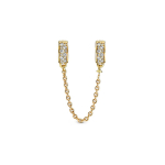 Pandora Pav&eacute; turvakett fikseeritud klipsiga v&otilde;lu Unisex v&otilde;lu Kuld H&otilde;be Vask 766322C01 Yellow,5