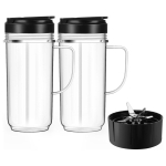 22 oz k&otilde;rge tass koos klapiga kaasaskantava kaanega Magic Bullet 250 W MB1001 kannmikseri tassi ja k&auml;epidemega asendusosa CHINA