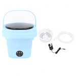 6L kaasaskantav pesumasin IPX4 veekindel kokkupandav minipesumasin v&auml;ike pesumasin beebiriietele Blue EU Plug