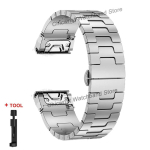 Quickfit titaanist rihm Garmin Fenix 8/7X/6X/6XPro/5X/5XPlus 3 3HR 26mm metallist vabastusega kellarihm For Descent Mk1 Mk2 Enduro jaoks Descent Mk1 Mk2 white
