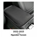 Hyundai Tucson 2026 2026 Keskjuhtimispuldi k&auml;etoe karbi kaitsekate K&auml;etoe kate Nahast kate Auto siseviimistluse tarvikud must
