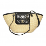 Chanel 26c Kuldne Silt Topelt C Logo Nahast Ketipatsumise Disain Lamba Nahk Kuldne Riistvara T&otilde;mblukuga Kott Ostukott K&auml;ekott V&auml;ike Naiste Beež Must Gift Set(Basic Set+Box+Shopping Bag) laim