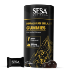 Sesa H&uuml;malaja Shilajit Energia Kummikommid 60 Kapslit 200 mg Vaiku 70% Humushappeid Vastupidavuse T&otilde;stja Ei Lisatud Suhkurt Pakk 1