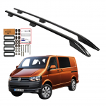 Katusereelingud Volkswagen Transporter T5 T6 Pikk Alates 2003 Must