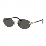 Tiffany & Co. 3104D Br&auml;ndi logo Metallist ovaalsed p&auml;ikeseprillid Naiste p&auml;ikeseprillid Must 0TF3104D-6216S4 56,Black