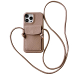 Nahast Ristkeha Rahakott Telefonikott iPhone 16e 16 15 Plus 14 13 12 11 Pro Max Mini X XS Max jaoks Kaardihoidja Pael &Otilde;lal iPhone 12 Pro khaki