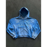 BeatStreet Y2K Gooti Unisex Huppar Vabaaja &Scaron;ikk Mood L&otilde;tv L&otilde;ige T&auml;hetr&uuml;kk P&otilde;hiline Kardigan Dressipluus Rock Punk Hip Hop Retro Streetwear M sinine