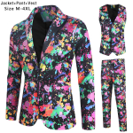 Meeste 3D-tr&uuml;kiga vabaaja &uuml;likond kolmeosaline komplekt - S&uuml;gis/Talv 2021 kollektsioon Triple Extra Large (3XL) pink