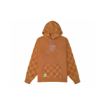 Vans X Emma Mulholland Retro Ruuduline Disain N&ouml;&ouml;riga Kapuutsiga Pikkade Varrukatega FW22 Naiste &Uuml;laosad Kohvi VN0A7YKNYLY XS brown
