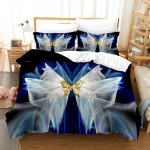 3D Prindi Fantasialiblik Loom Romantiline Mugav Tekikate Padjap&uuml;&uuml;r Voodipesu Komplekt Magamistoa Kaunistus Kodutekstiil 135x200cm