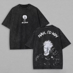 Jujutsu Kaisen Gojo Satoru Tr&uuml;kitud T-s&auml;rk Meestele ja Naistele Pestaud T-s&auml;rk K&otilde;rge Kvaliteediga Vintage Puuvillane T-s&auml;rk Harajuku 2XL