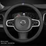 1 tk nahast auto roolikatet Hingav libisemisvastane tarvikud Volvo ES90 EC40 EX40 EM90 XC90 V90 V60 XC60 v&otilde;tmehoidjale