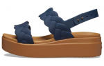 Crocs Brooklyn Kootud Kiiludega Sandaalid 'Sinine Pruun' Naiste 209977-410 38-39