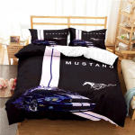 Mustangi auto mustriga tekikott voodipesu komplekt t&auml;iskasvanud poistele Voodikomplekt M&auml;ngude tekk kattekomplekt Tekikate Voodipesu komplekt AU Single(140x210cm)