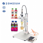 ZONESUN ZS-XGPZ1 T&auml;ielikult pneumaatiline lauapealne plastpudelite korkimismasin 10-50 MM korgile 0W ZS-XGPZ1  (10-50MM)