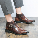 Cowboy Ankle Boots Meestele Ehtsad Nahast Saapad Meestele Luksuslikud Meeste Kingad K&otilde;rge Kvaliteediga T&ouml;&ouml;saapad Mees Vabaaja Meeste Kingad 38 pruun