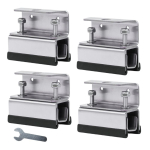 4/6 komplekti kaubiku katuseraami kinnitus PROMASTERile Boxerile DUCATOle JUMPERile Roostevabast terasest fotogalvaanilised kinnitusklambrid Katuseraam 4PCS gray