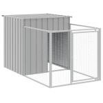 Koerakuut koos aiaga Helehall 110 x 201 x 110 cm Tsingitud teras