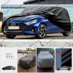 Kaitsekate Hyundai I20 2014-2026 jaoks P&auml;ikesekaitse Tolmukindel Veekindel Tuulekindel Kaitse V&auml;litingimustes T&auml;ielik Katvus black must