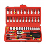 UUS autoremondi t&ouml;&ouml;riistakomplekt 46/53 osa/komplekt 1/4-tollised padrunv&otilde;tmed Autoremondi t&ouml;&ouml;riistad Ratchet p&ouml;&ouml;rdemomendiv&otilde;ti Kombinatsioon Autoremondi t&ouml;&ouml;riistakomplekt
