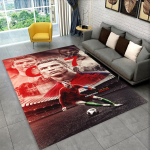 Jalgpallistaar Kits R-Ronaldo CR7 libisemiskindel ala-vaip elutuppa, magamistuppa, m&auml;ngutuppa, vaip p&otilde;randamatt kodu kaunistusvaip laste tuppa 80x120cm