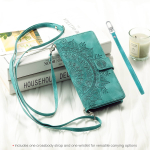 Samsung Galaxy S25 S24 S23 S22 S21 Ultra S24 S23 S21 S20 FE jaoks Rahakott &uuml;mbris t&otilde;mblukuga Kaardihoidja &otilde;larihmadega For Galaxy S24 roheline