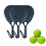 Kohandatav logo Teemant &Uuml;mar Tennise Reket 12K18K S&uuml;sinikkiust K&auml;epide Pol&uuml;ester V&otilde;rk Pala De Padel tume khaki v&auml;rv