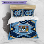 Coventry City Football Tr&uuml;kitud 3-osaline Voodipesukomplekt, Mugav Nahas&otilde;bralik Magamistoa Tekikoti Komplekt 135cm*200cm