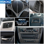BMW 1. seeriale E81 E82 E87 E88 2008-2013 K&auml;igukasti Katte Carbon Fiber Kleebis K&auml;igukasti Siseosa Auto Keskpaneeli Katte J