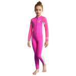 DIVESAIL Laste 2,5 mm neopreenist t&auml;ispikk sukeldumiskost&uuml;&uuml;m T&uuml;drukute soe termiline sukeldumiskost&uuml;&uuml;m Snorgeldamiseks Surfinguks Ujumiseks K&uuml;lma vee tegevused Medium pink