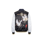 Fukujin Evisu Kahekordse Kotka Muster Ja Pere&otilde;ie Tikandiga Jacquard Spleissitud Mugav Jakk Meeste Jakk Must 2EAHTM0JK708XXNYBK S