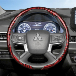 Sobib Mitsubishi s&uuml;sinikkiust tekstuuriga roolikattele, kl&otilde;psatav, lainekujuline, sportliku disainiga korpus, Outlander Phev Sport, Eclipse Cross CK2 punane