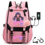 Aphmau Anime Cosplay Seljakott &Otilde;pilaste Koolikott Multikakujuline Raamatukott S&uuml;learvuti Reisiseljakott V&auml;litingimused Laste Kingitused pink
